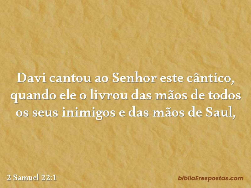 2 Samuel 22:1